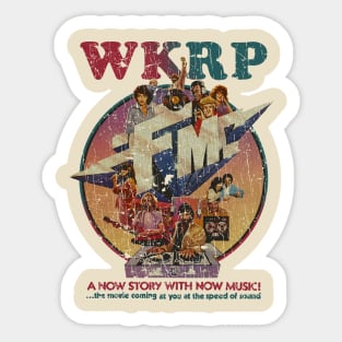 WKRP RADIO FM -VINTAGE RETRO STYLE Sticker